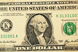 1- Dollar Geldnote US